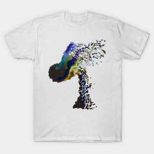 Mushroom Diffusion A Fragmented Fungi T-Shirt